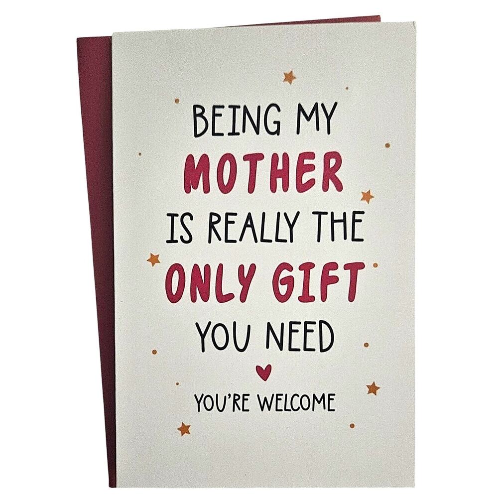 Funny Mother’s Day Card for Mom Humor Card from Daughter Son